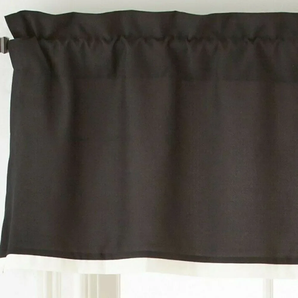 Valance Studio JCP Home Black Beige curtain Window